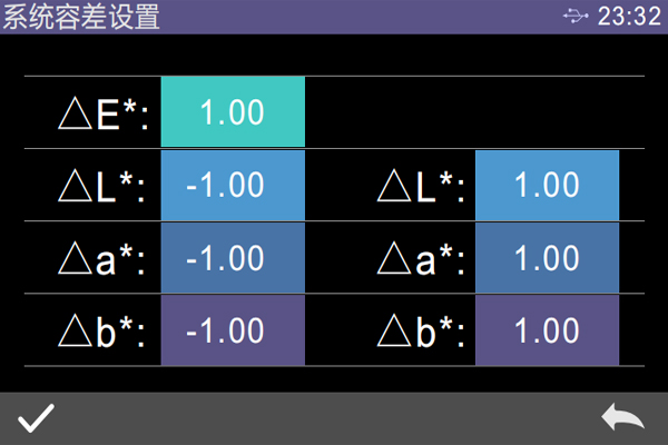 系統(tǒng)容差設(shè)置